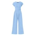 thumbnail image 1 of Mono Enterizo PRETTYGARDEN Azul Claro con Mangas Caperuza y Pierna Ancha Talla M, 1 of 8