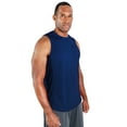 thumbnail image 6 of DEVOPS 3 Pack Men's Muscle Shirts Sleeveless dry Fit Gym Workout Tank Top (Large, Black/Navy/Gray), 6 of 7