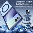 thumbnail image 2 of Funda KEKBOXQ para Samsung Galaxy Z Flip 7 5G de silicona azul, 2 of 7