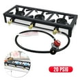 1/2/3 Burner Propane Gas Burner Stove Camping BBQ Cooker + LPG