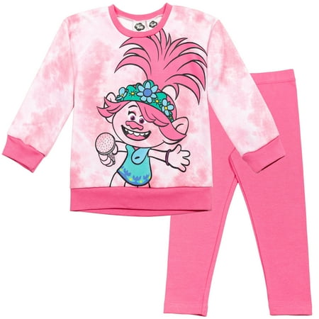 

DreamWorks Trolls Poppy Toddler Girls Fleece Sweatshirt & Leggings Pink 4T