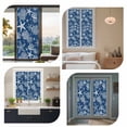 thumbnail image 7 of Navy Blue Coastal Window Privacy Film, Nautical Beach Starfish Coral Summer Static Cling UV Sun Blocking Heat Control Window Tint Day and Night, Non-Adhesive One Way Windows Privacy Cover 23.6''x59'', 7 of 7