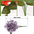 thumbnail image 3 of Tyeign Outdoor Artificial Hydrangea Bushes 18-In, Uv-Resistant Faux Flower Bunch for Wedding Home Shop Planter, No-Fade Spring Summer Porch Decor, 1 Artificial Hydrangea, 1 Artificial Hydrangea, 3 of 9