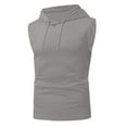 thumbnail image 6 of Edvintorg Summer 2 Piece Sportswear Outfit for Men Streetwear Fashion Sleeveless Hoodies Tops and Shorts Sets Two-Piece Sports and Leisure Tracksuit Suit, 6 of 7
