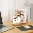 thumbnail image 5 of 2026 3D Cat Theme Desktop Calendar, Wooden Base Standing Calendar, Cute Cartoon Home Decor, Desk Ornament for Cat Lovers, Office Desk Organizer, Animal Themed Decor, for Desk Shelf, 5 of 9