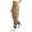 Khaki, variant on QIYAGBSA Women's Jogger Pants Elastic Waist Drawstring Multi Pocket Outdoor Hiking Casual Daily Wear (Black L)