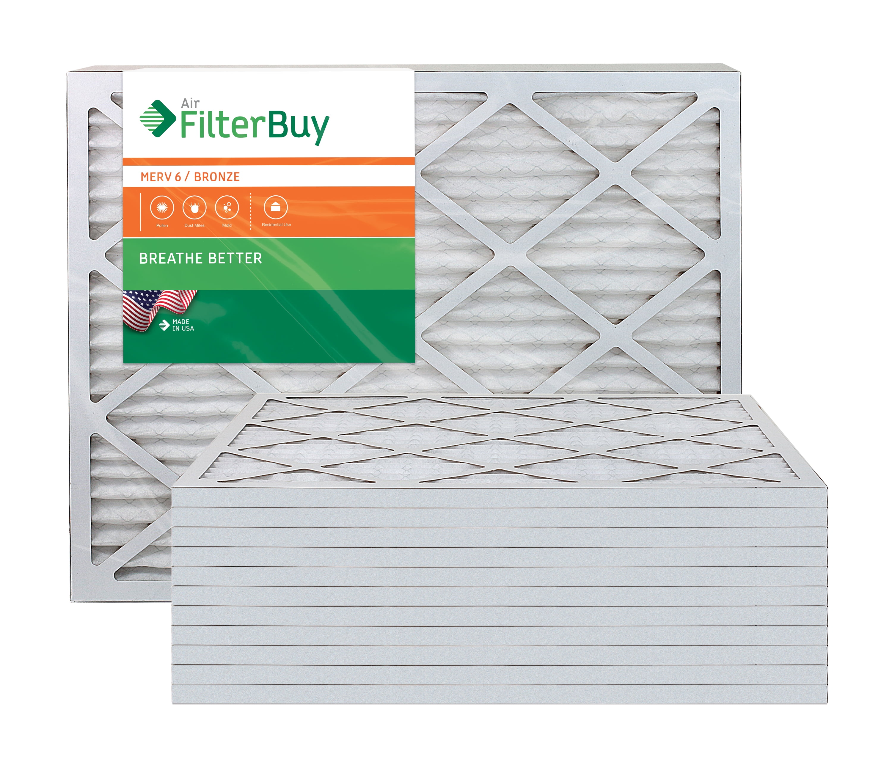 Nordic Pure 16x30x1 Eco-Friendly AC Furnace Air Filters 16 x 30 x 1 Pure Green 3 Piece