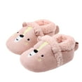thumbnail image 5 of mgoYE Baby Slippers 6-12 Month Kids Dinosaur Bunny House Slipper Non-slip Warm Winter Soft Fuzzy Indoor Shoes|Pink 5, 5 of 7