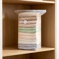 thumbnail image 7 of Clear Thickened Reusable Vacuum Storage Bags, Space Saver Seal Bags for Clothing, Travel Luggage,Blankets, Comforters, Pillows, Clothes Storage, 7 of 7