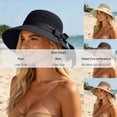 thumbnail image 3 of Zulora Women's Floppy Sun Hat Wide Brim Beach Hat for Summer Vacation Pool, 3 of 7