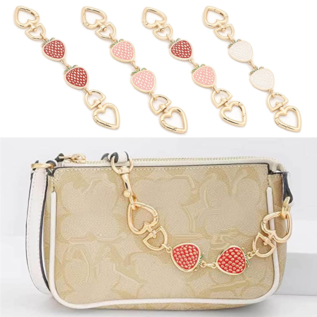 ✪ Strawberry Purse Strap Extender Bag Extender Chain for Handbags Shoulder  Bag 