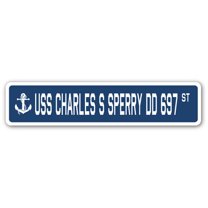 USS CHARLES S SPERRY DD 697 Street Sign us navy ship veteran sailor gift