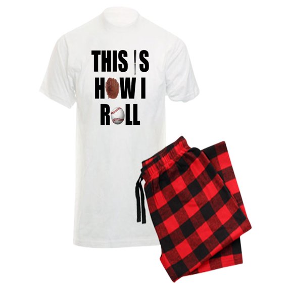 CafePress - This Is How I Roll Baseball - Men's Light Pajamas