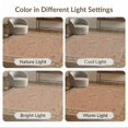 thumbnail image 7 of ODIKA 5'x7' Washable Area Rug Coral Elegance with Taupe Floral Accents Classic Garden Motif Detailed Border Design for Guest Room, Lounge, Apartment, Non-Slip Low Profile, Stain Resistant, 7 of 7