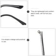 thumbnail image 3 of HLONK Lunettes de Remplacement Branches de Lunettes Lunettes de Soleil Bras de Lunettes Lunettes Jambes en Métal Kit de Jambes Pièces de Réparation Embouts de Monture, 3 of 9