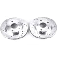 thumbnail image 2 of Power Stop Front Pair of Drilled and Slotted Brake Rotors JBR590XPR Fits 1991 Toyota MR2, 2 of 3