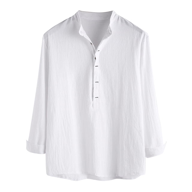 Tshirts Shirts for Men Button Down Simple Comfortable Solid Color Collar Long Sleeve Green Going Out Fall Tops size XXL
