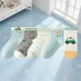 thumbnail image 2 of Babcutegg Boys Socks, Comfortable 100% Cotton 5 Pairs Toddlers Socks Gray 9 T, 2 of 3