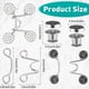 thumbnail image 5 of Sonducket 4 botones para pantalones sin necesidad de costura, ajustador de cintura para pantalones vaqueros, ajustador de cintura fácil Accesorios de disfraces, 5 of 6