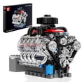 thumbnail image 1 of Kit de motor Mould King Mini V8 con motor de coche visible 10171, 1 of 6