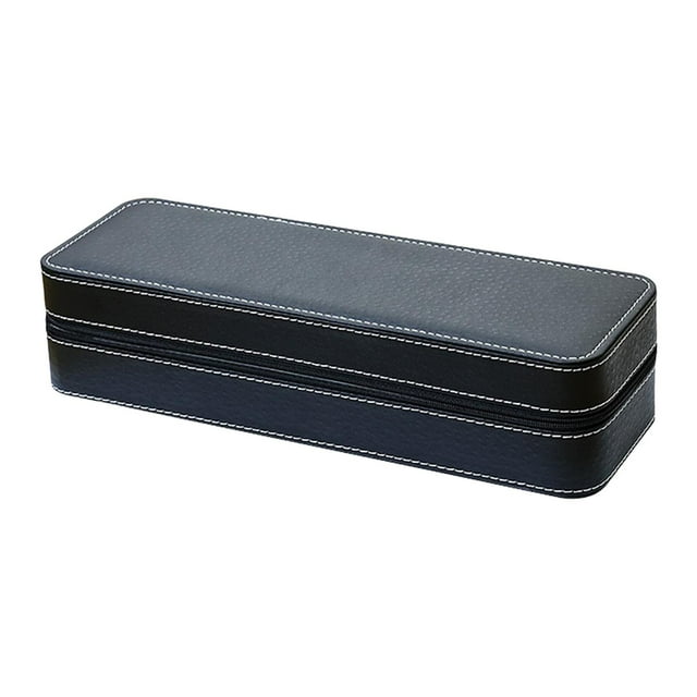 Estuche Para Relojes, Accesorio De Moda, Caja Para Relojes Para El Hogar, Viajes De Negocios, Para Adultos, 6 Ranuras, 33 X 11 X 7,5 Cm 6 ranuras 33x11x75 cm