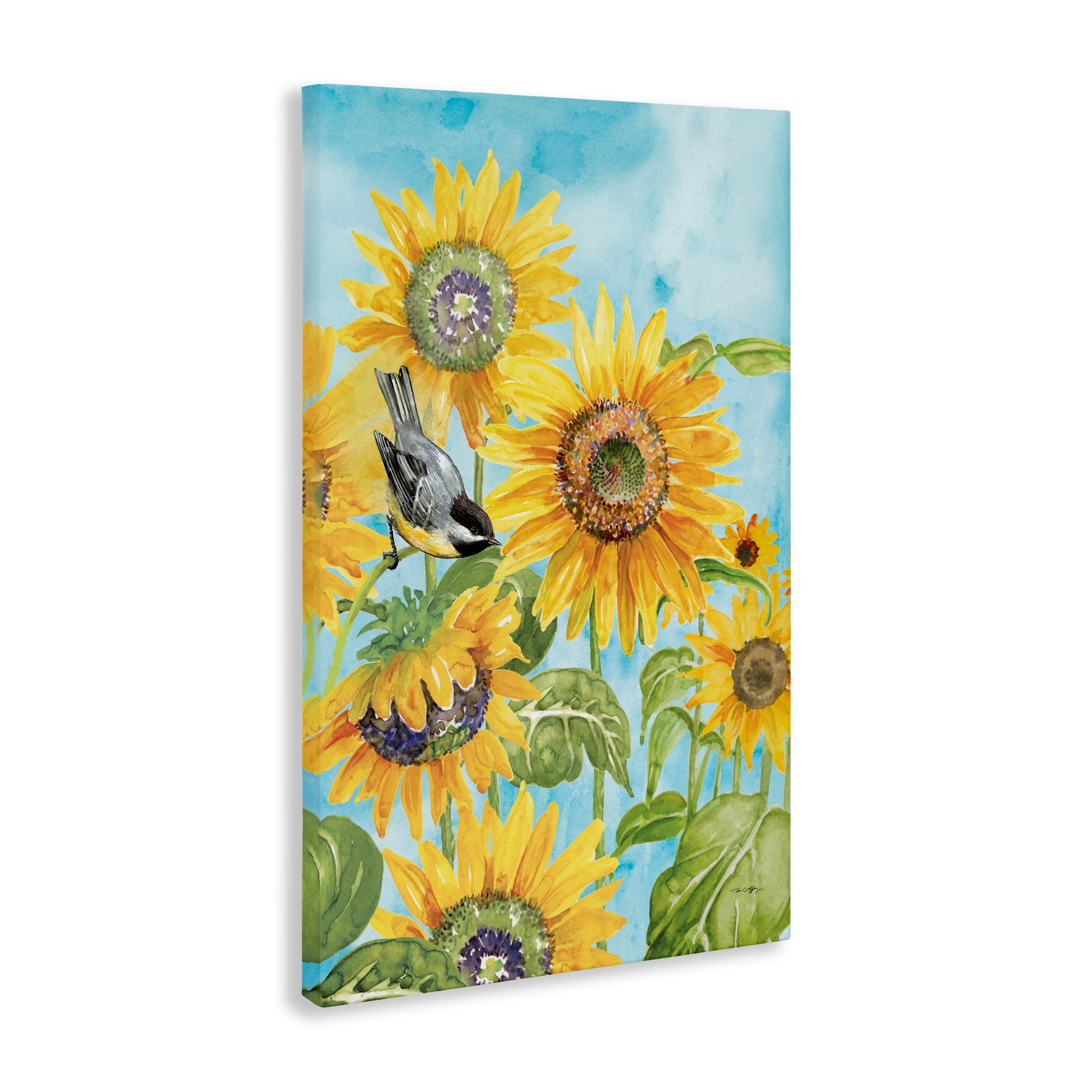 Stupell Industries Sunflower Honey Bird Canvas Wall Art, design by Tim Coffey
