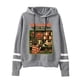 thumbnail image 4 of Sudadera con capucha de manga larga para mujer, ropa de gran tamaño con capucha de alquiler de vídeo de Halloween, Otoño e Invierno, 4 of 4