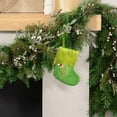thumbnail image 1 of Xihbxyly Medias Navideñas de Punto, Diseño de Tela Verde, Nombre Personalizado (Diy), Decoración Del Hogar, Porta Regalos Festivos, Adornos para Repisa de Chimenea, Juego de 1, 1 of 5