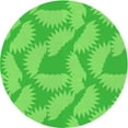 thumbnail image 1 of Ahgly Company Indoor Round Patterned Lime Green Area Rugs, 5' Round, 1 of 1