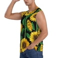 thumbnail image 3 of Haiem Men's Sunflower 1 Print Tank Tops Summer Sleeveless Cut Off Workout T-Shirts Fitness Vest Athletic Undershirts-X-Large, 3 of 8