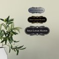 thumbnail image 2 of Designer Spanish Solo Lavar Manos Sign (Black Gold) - Medium, 2 of 4