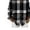 Black, variant on Womens Tops Plaid Print Breasted Long Sleeve Spring Summer Casual Shirt