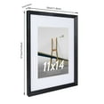 thumbnail image 4 of Scholartree 5 PACK 11 x 14 Wooden Picture Frames Set-11x14 Matted to 8x10 Wall Frames, Black, 4 of 12