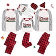 thumbnail image 1 of Pijamas familiares a juego de Navidad, conjuntos de pijamas a cuadros blancos y negros, Santa Hustle Christams en julio, 1 of 3