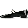 thumbnail image 3 of Journee Womens Gredah Double Buckle Mary Jane Dress Flats, Widths Available, 3 of 10