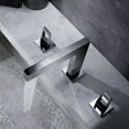 thumbnail image 3 of Grolta Chrome 3 holes two handles wideSpread bathroom basin faucets with pop up drain - 7'6" x 9'6", 3 of 4