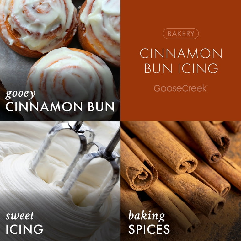  creek candle キャンドル　2芯　ジャー　グース　クリーク Goose Creek 3-Wick Cinnamon Bun Icing Scented Jar Candle 14.5oz