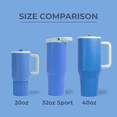 thumbnail image 5 of HydroJug Sport - Stainless Steel Tumbler with Straw 32oz, Vacuum Insulated, Leakproof Water Bottle, Ergonomic Design, Dishwasher Safe, Rubber Base, Durable for Gym or Outdoors - Riptide, 5 of 7