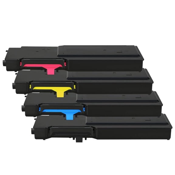 6600 6605 Toner Cartridge 106R02225 106R02226 106R02227 106R02228 Compatible for Xerox Phaser 6600N 6600DN WorkCentre 6605N 6605DN Printer(4Pack)