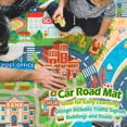 thumbnail image 5 of Kids Car Rug Play Mat, Road Traffic Town City Race Track Carpet, Non Slip Machine Washable Playmat for Toy Cars, Bedroom and Playroom, 5 of 8