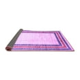 thumbnail image 2 of Ahgly Company Indoor Round Abstract Purple Modern Area Rugs, 4' Round, 2 of 4