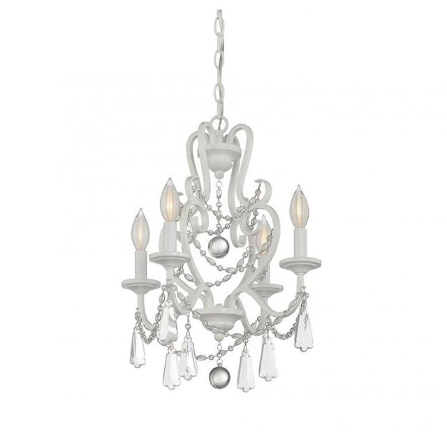 Savoy House Mini Lustre 4 Lumières en Blanc Mat