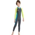 thumbnail image 4 of Luxsea Summer Kids Diving Snorkeling Suits Children Full Body Wetsuit Swimsuit One-Piece Long Sleeves UV Protection Swimwear Outfit For Surfing Snorkeling Swimming, 4 of 8
