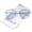 Silver / Blue, variant on Unisex Modern Slim Temples Brow Bar Rimless Colored Flat Lens Aviator Sunglasses 59mm (Gold / Pink) - 59mm