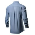 thumbnail image 4 of Zylarhe Men T Shirts Men's Long Sleeved Shirt Large Size Colored Shirt Long Sleeve Undershirt for Men, 4 of 4
