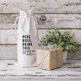 thumbnail image 3 of Koyal Wholesale Here Boss, Drink This Wine Bottle Cover, Funny Retirement Gifts Canvas Wine Bag, 1-Pack, 3 of 5