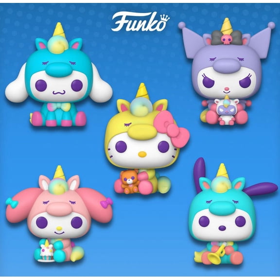 Funko Pop! Collectible Vinyl Figure, Sanrio Unicorn Party, 5-Pack