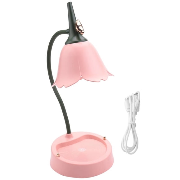 LáMpara de Escritorio LED IluminacióN Dormitorio Estudiante Lectura Contacto ProteccióN Ocular Pantalla USB Luz Mesa, Rosa