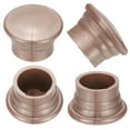 thumbnail image 4 of Extremos de varilla de cortina Uxcell, 6Pcs tapa de cabeza de riel de cortina de plástico, se adapta a varillas de 26-28mm, oro rosa, 4 of 6
