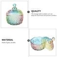thumbnail image 4 of Candy Jar Lids Jars Storage Decorative Glass Dish Bowl Dishes Office Buffet Desk Easter Can Tank Sealed Containers, 4 of 6
